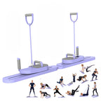 Foldable Pilates Board Full Body Fitness Trainer With Automatic Rebound Multifunctional Abdominal Board Exercise Equipment
