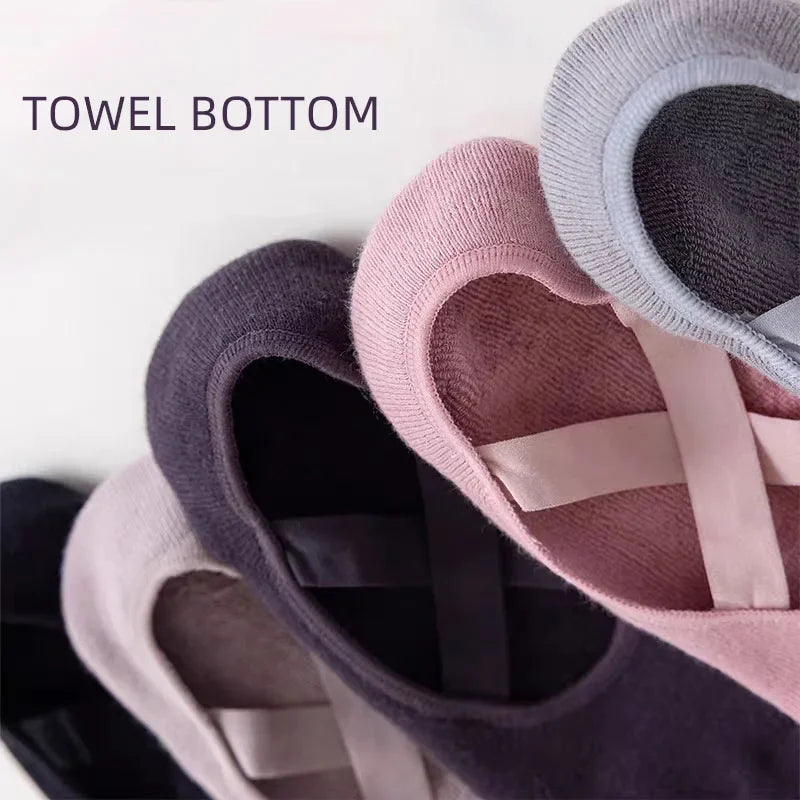 Professional Yoga Socks Women Silicone Anti-slip Pilates Socks Cotton Breathable Indoor Floor Gym Fitness Dance Sports Socks Sox