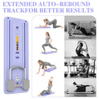 Foldable Pilates Board Full Body Fitness Trainer With Automatic Rebound Multifunctional Abdominal Board Exercise Equipment