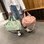 Women Gym Bag Sports Travel Dry Wet Bag Handbags Multifunction Swimming Tote Shoulder Weekend Fitness Duffle Yoga Shoes Daypack