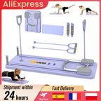Foldable Pilates Board Full Body Fitness Trainer With Automatic Rebound Multifunctional Abdominal Board Exercise Equipment