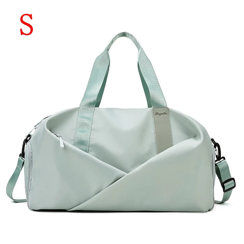 Women Gym Bag Sports Travel Dry Wet Bag Handbags Multifunction Swimming Tote Shoulder Weekend Fitness Duffle Yoga Shoes Daypack