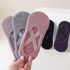 Professional Yoga Socks Women Silicone Anti-slip Pilates Socks Cotton Breathable Indoor Floor Gym Fitness Dance Sports Socks Sox